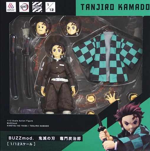 Aniplex Figure BUZZmod. Tanjirou Kamado Demon Slayer Kimetsu no Yaiba 1/12 Action Figure ANIPLEX Limited