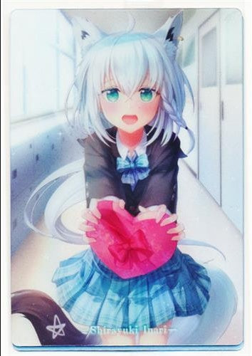 Bandai hololive hololive ERROR SPECIAL CHOCO WAFERS Metallic Placard Shirakami Fubuki Shirakami Fubuki