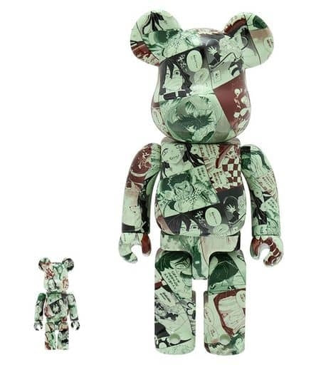 Medicom Toy Figure BE RBRICK-Bearbrick-Demon Slayer Kimetsu no Yaiba 100 400 2 body set Demon Slayer Kimetsu no Yaiba Jump Characters Store Limited