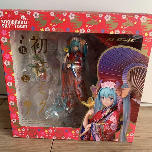 Stronger Hatsune Miku Hanairogoromo 1/8 Figure Kimono Sky Town Snow Miku Japan