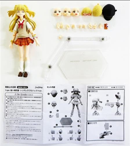 Max Factory figma 287 THE IDOLM@STER CINDERELLA GIRLS Rika Shirosaki Cinderella Project ver. GOODSMILE ONLINE SHOP purchase bonus winking face set GOODSMILE ONLINE SHOP limited figure Max Factory