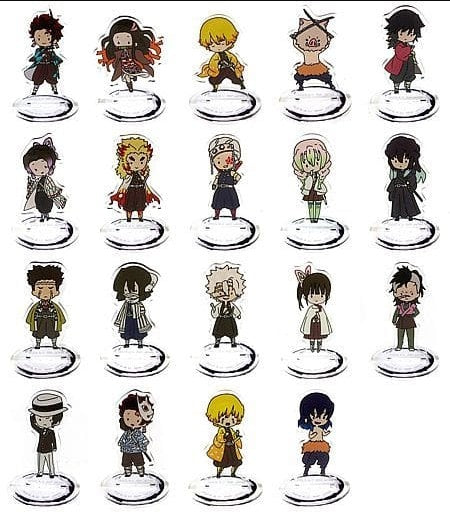 Banpresto All 19 types set Toru Paka Demon Slayer Kimetsu no Yaiba acrylic stand sugar pochette
