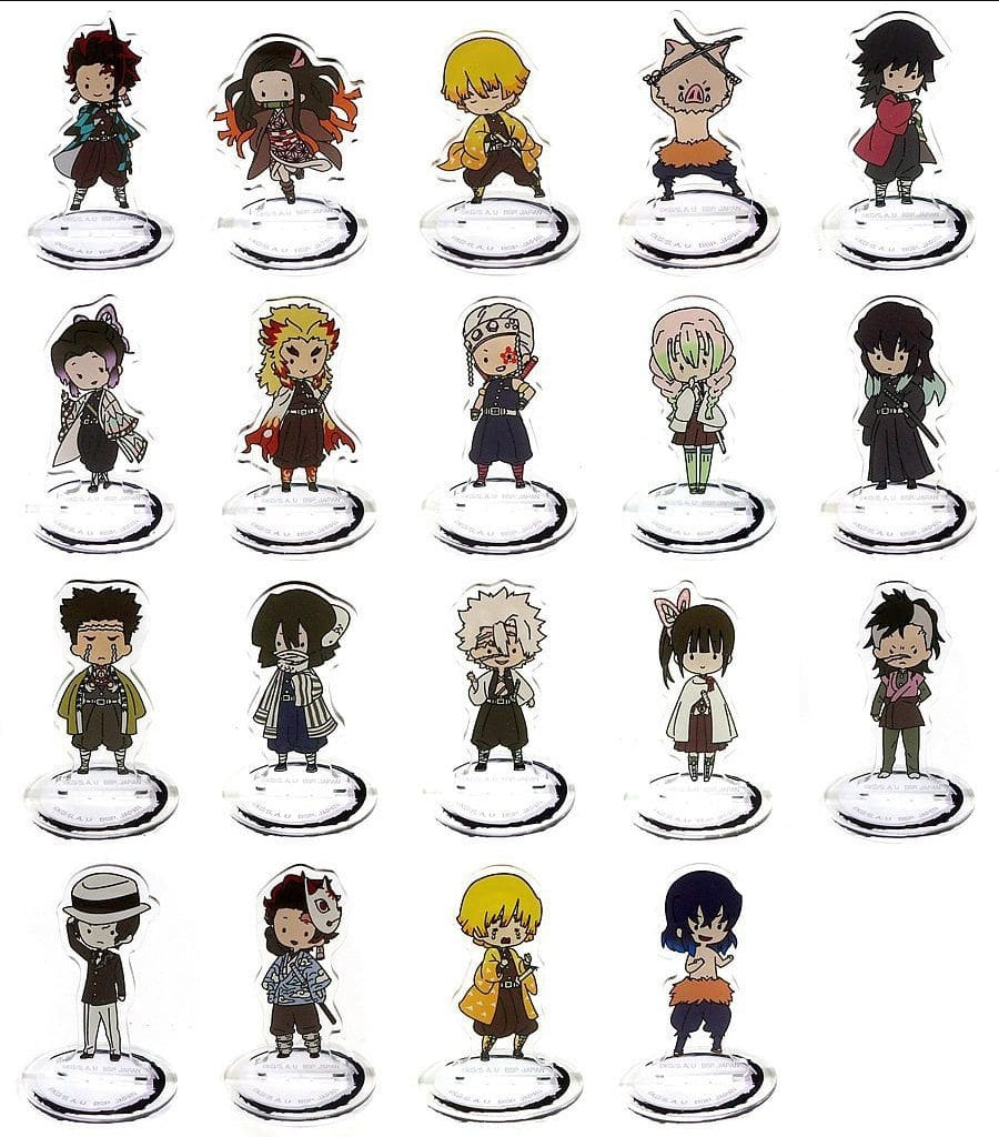 Banpresto All 19 types set Toru Paka Demon Slayer Kimetsu no Yaiba acrylic stand sugar pochette