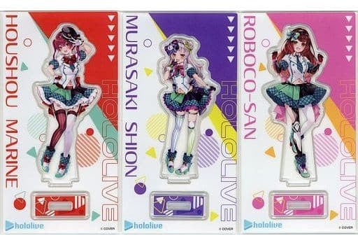 Miscellaneous Goods Houshou Marine Shion Murasaki Roboko-san Original Acrylic Stand 3 Piece Set HoloMart Costume Virtual YouTuber Hololive x FamilyMart Vol.5 Famipay WEB Limited