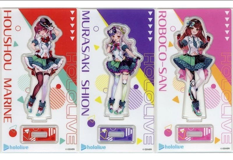 Miscellaneous Goods Houshou Marine Shion Murasaki Roboko-san Original Acrylic Stand 3 Piece Set HoloMart Costume Virtual YouTuber Hololive x FamilyMart Vol.5 Famipay WEB Limited