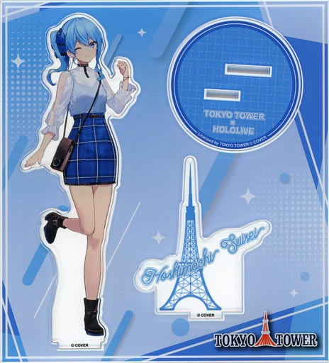hololive Production Miscellaneous Goods Suisei Hoshimachi Acrylic Stand Bachal YouTuber Hololive in Tokyo Tower Lost Quartet Great Search