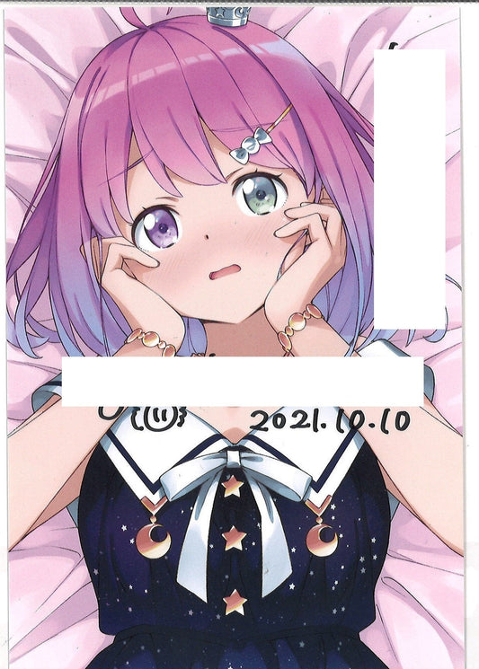 hololive hololive birthday commemoration 2021 Handwritten Signatureed message postcard Himemori Luna