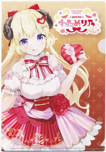 Think Innovation hololive Tsunomaki Watame x Merino Waterino 2 Limited Clear File Tsunomaki Watame B Pattern