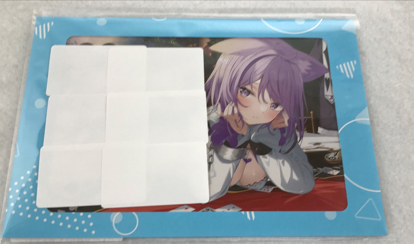 hololive hololive 4th Anniversary Commemoration Foil Stamped Copy Sign Postcard with Message Nekomata Okayu