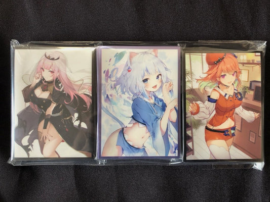 TCG sleeve 3 types set Hololive EN Gawr Gura Mori Calliope Takanashi Kiara