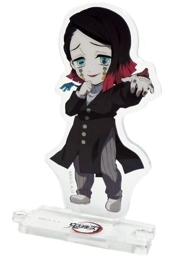 Enmu left facing theatrical version Demon Slayer Kimetsu no Yaiba infinite train edition x ufotable cafe random acrylic stand connected to mini characters infinite train edition