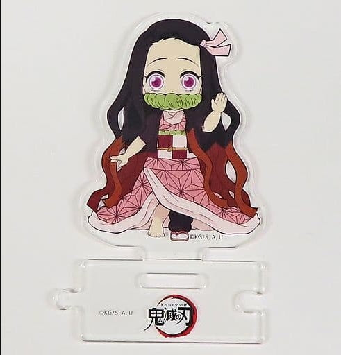 Nezuko Kamado with shackles Demon Slayer Kimetsu no Yaiba Mugen Train Arc/Amusement Park Arc Character Emaki Cafe in ufotable Cafe x Machi Asobi CAFE Draw down a random acrylic stand that connects characters A A Yukaku Arc