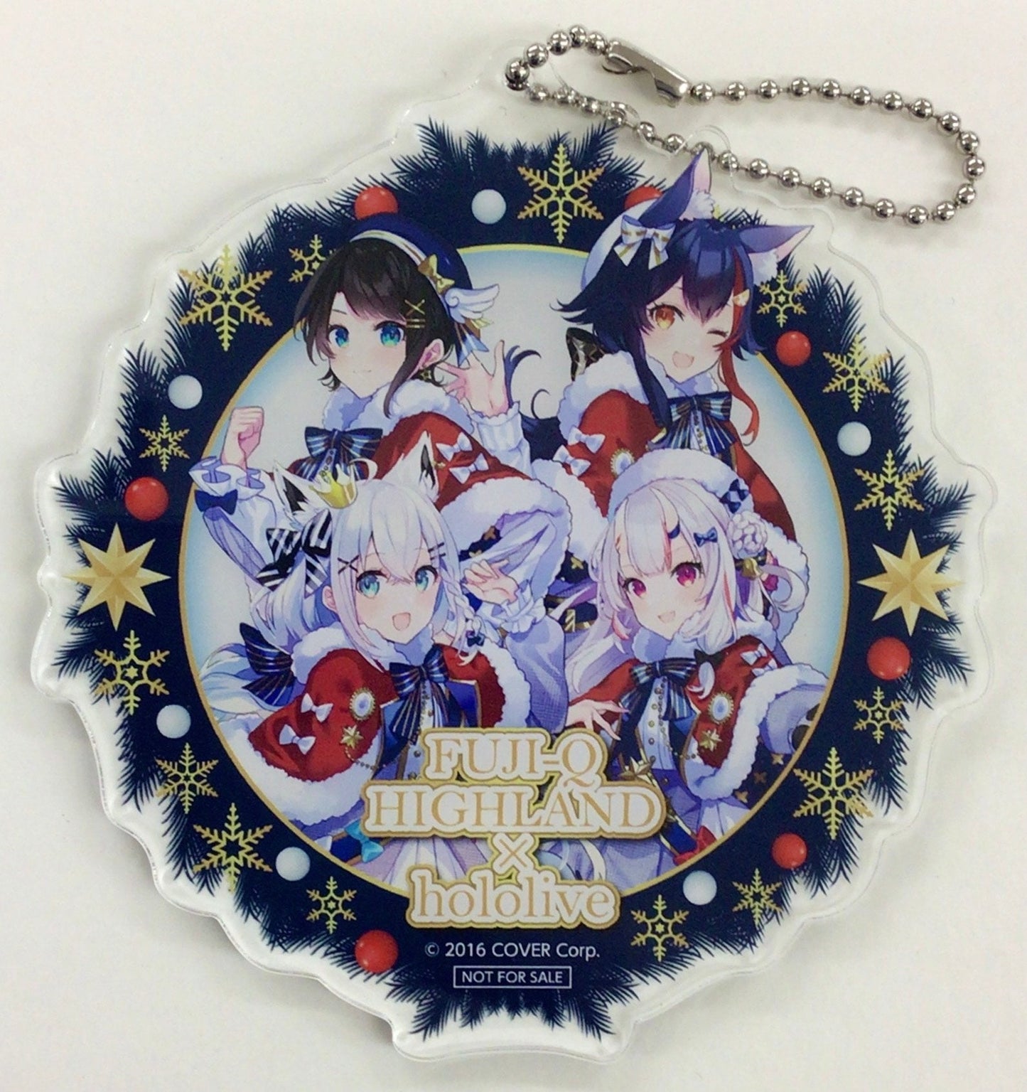 Fuji-Q Highland hololive in Fuji-Q Highland SNOW WORLD original big acrylic key chain