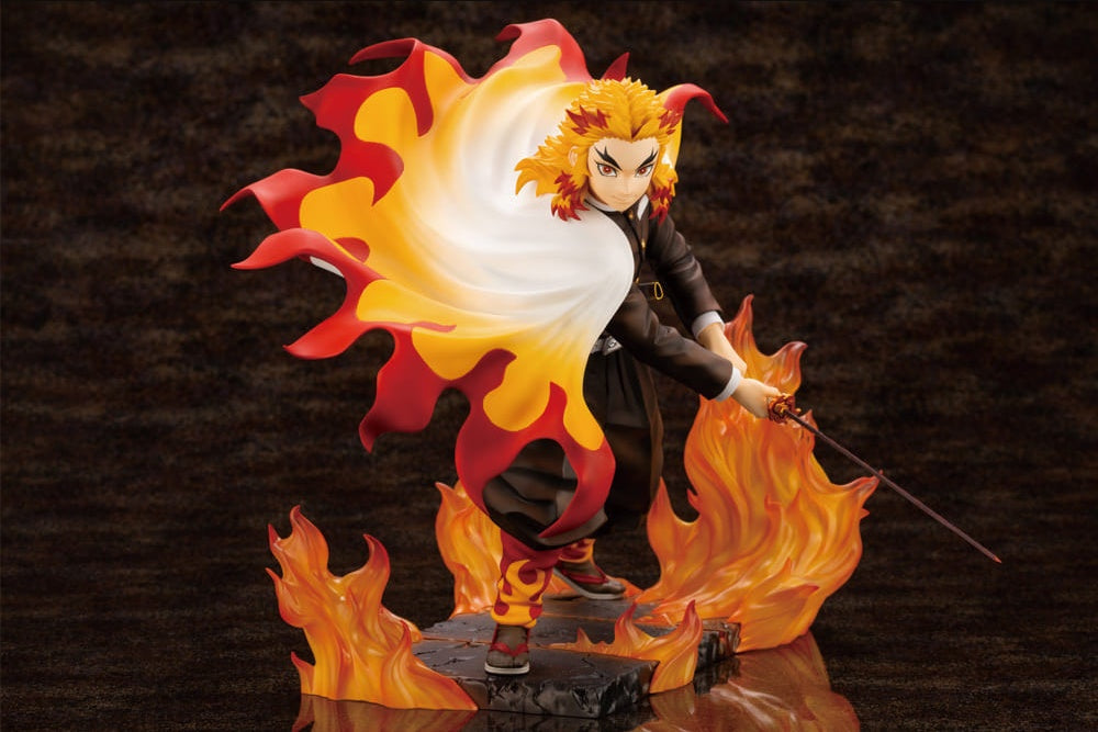 Kotobukiya Figure ARTFX J Kyoujurou Rengoku Demon Slayer Kimetsu no Yaiba 1/8 Pre-painted PVC Figure
