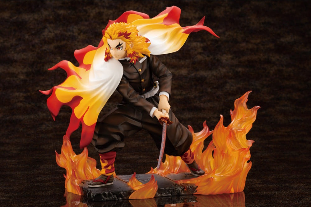 Kotobukiya Figure ARTFX J Kyoujurou Rengoku Demon Slayer Kimetsu no Yaiba 1/8 Pre-painted PVC Figure