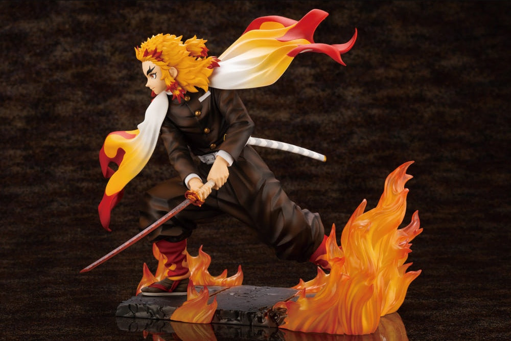 Kotobukiya Figure ARTFX J Kyoujurou Rengoku Demon Slayer Kimetsu no Yaiba 1/8 Pre-painted PVC Figure