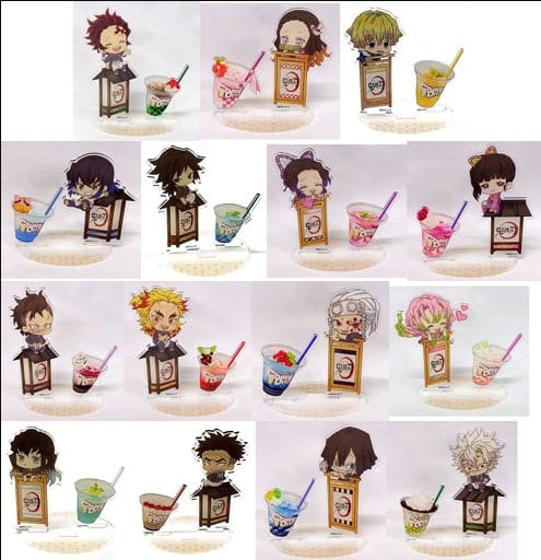 Chara Bomb All 15 Species Set Demon Slayer Kimetsu no Yaiba x CharaDri Mini Character Acrylic Stand