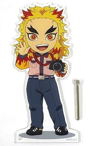 ・ Accessory Kyoujurou Rengoku BIG Acrylic Stand Demon Slayer Kimetsu no Yaiba x Tokyo Dome City Attractions Complete Focus Omotenashi Daisakusen