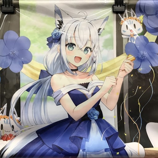 TOWER RECORDS hololive×TOWER RECORDS CAFE Fubuki Cafe B2 Tapestry Dress ver. Shirakami Fubuki