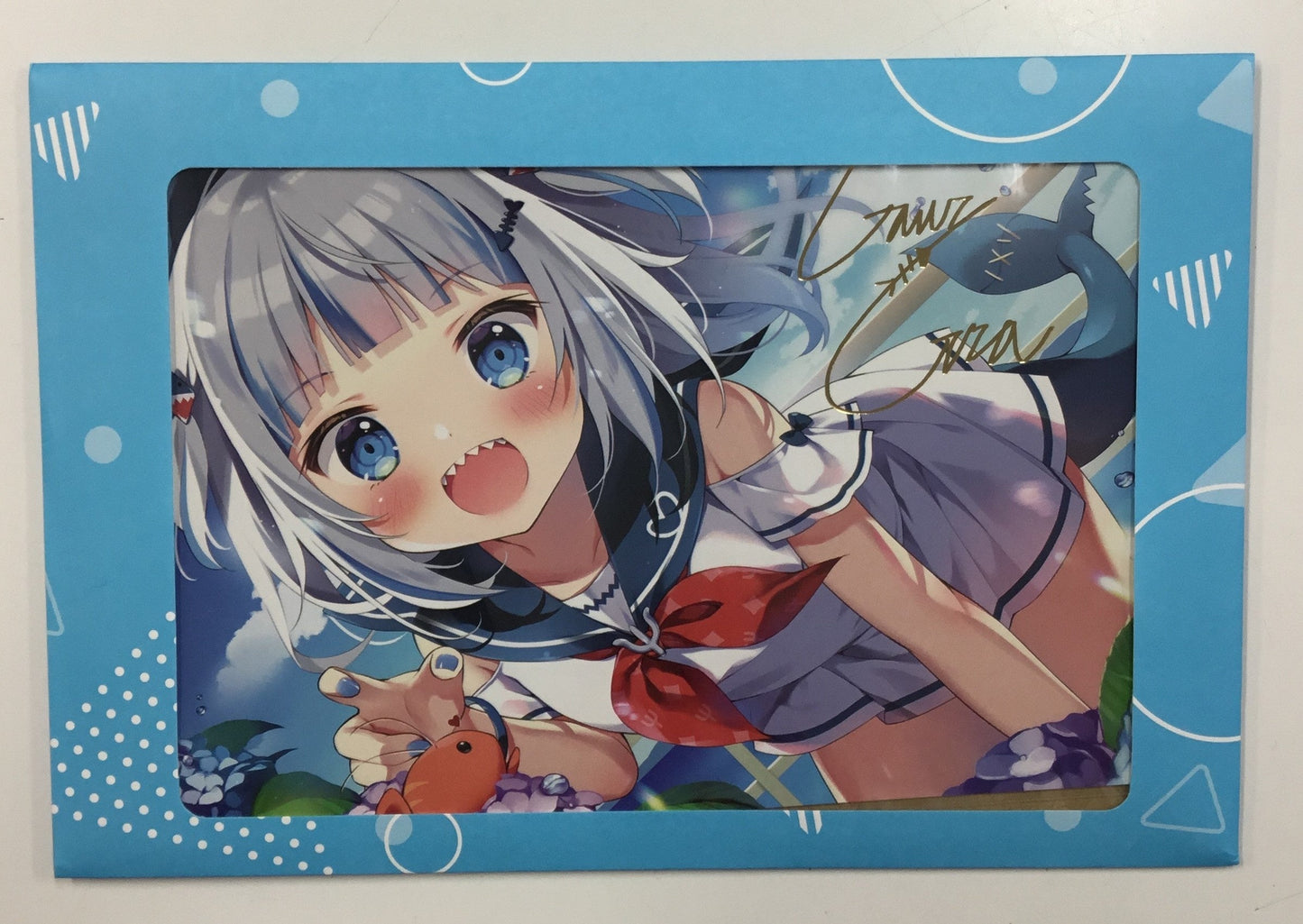 hololive hololive birthday anniversary 2022 stamped duplicate Handwritten Signatureed postcard Gawr Gura