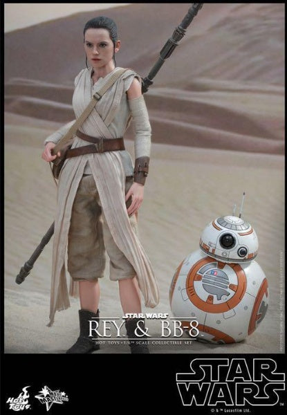 Hot Toys Star Wars The Force Awakens Rey & BB-8 1/6 Figure Movie Masterpiece