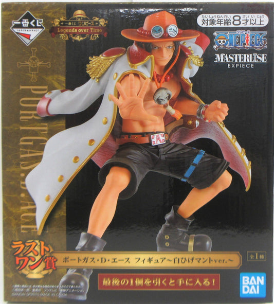 BANDAI SPIRITS ichiban kuji ONE PIECE Legends over Time Last One Prize Portgas D. Ace Figure Whitebeard Cloak ver