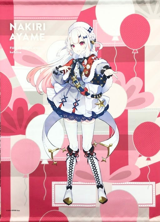 Fuji-Q Highland hololive in Fuji-Q Highland SNOW WORLD B2 Tapestry Nakiri Ayame