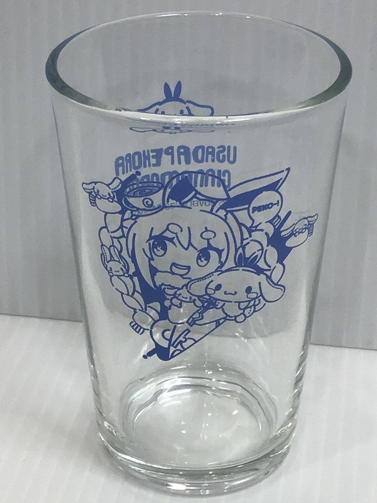 Sanrio hololive x SANRIO CHARACTERS Glass Usada Pekora Cinnamoroll