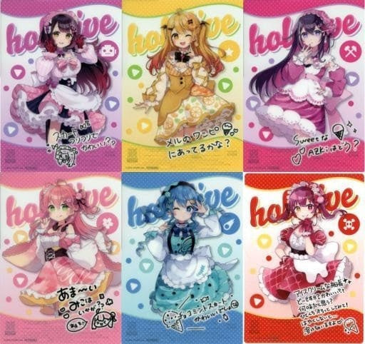 Poster All 6 Types Set Original A5 Size Clear Poster Bacharu Youtuber Hololive x Family Mart Winter Horomato Campaign Target Ice Purchase Bonus