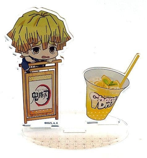 Chara Bomb Zenitsu Agatsuma Demon Slayer Kimetsu no Yaiba x CharaDri Mini Character Acrylic Stand