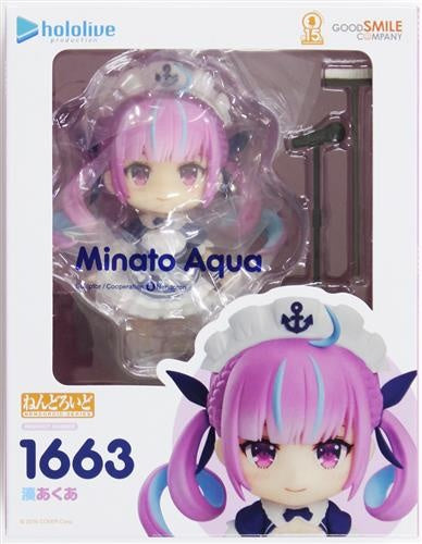 hololive Good Smile Company Nendoroid 1663 Hololive Production Minato Aqua Figure Good Smile Company