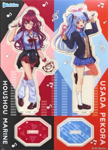 Cover Miscellaneous Houshou Marin Usada Pekora Acrylic Stand Set Uniform ver Virtual YouTuber Hololive x Round One Collaboration Campaign
