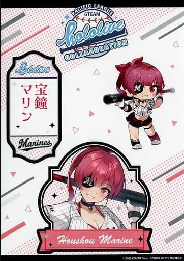 Miscellaneous Goods/Accessories Stickers Houshou Marine Chiba Lotte Marines Virtual YouTuber Hololive x Pacific League 6 Teams Sticker Sheet