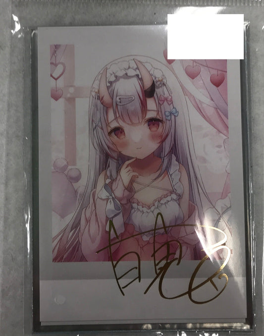 hololive hololive New Costume Commemoration 2023 Foil stamped copy Handwritten Signatureed instax style bromide card Nakiri Ayame