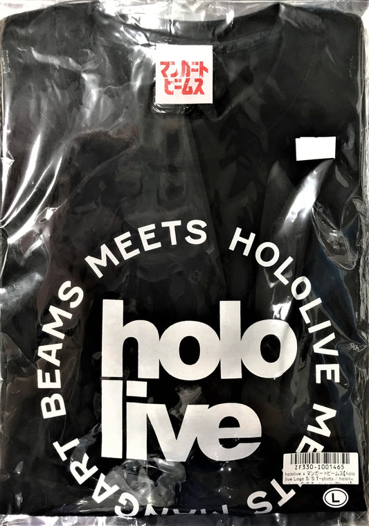 hololive hololive×MANGART BEAMS hololive Logo S/S T-shirts Black L size hololive SUPER EXPO 2022
