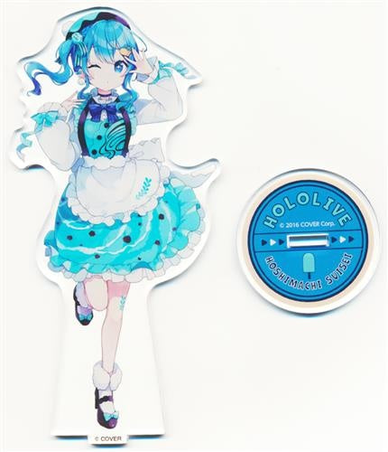 FamilyMart hololive original acrylic stand illustration by Chon Hoshimachi Suisei