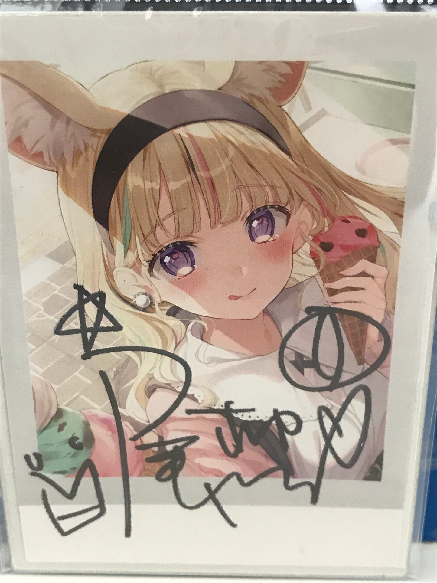 hololive hololive Birthday Anniversary 2022 Instax Bromide Card Omaru Polka