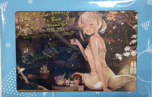 hololive hololive 5th Anniversary Commemoration Foil Stamped Copy Sign Postcard with Message Shirakami Fubuki