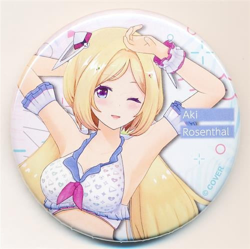 hololive hololive hololive Summer 2022 Random Can Badge Shiny Wave ver. Aki Rosenthal