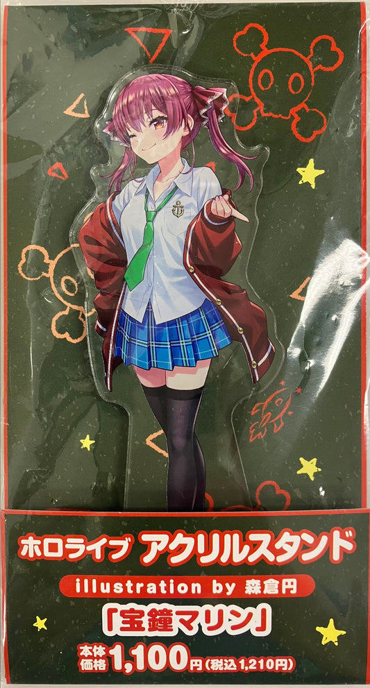 FamilyMart hololive original acrylic stand illustration by En Morikura Houshou Marine