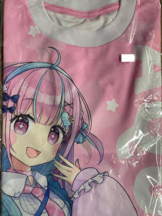 Lawson hololive full graphic T-shirt Minato Aqua XL size