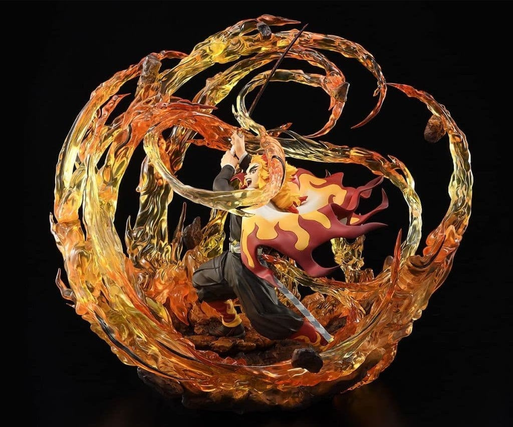 Bell Fine Figure Kyoujurou Rengoku DX Ver. Demon Slayer Kimetsu no Yaiba 1/8 Pre-painted PVC Figure