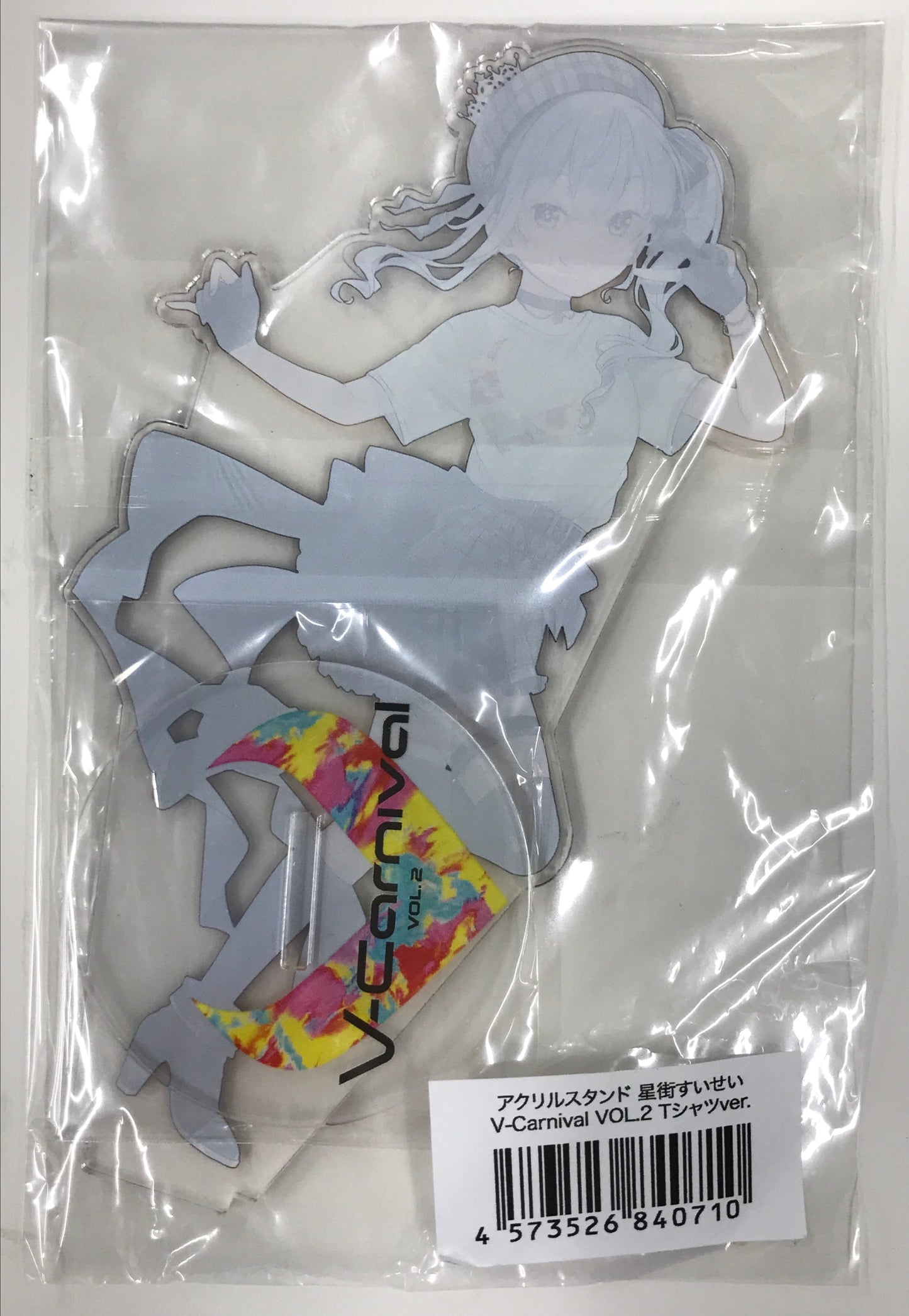 Fuji Television hololive Hoshimachi Suisei V-Carnival vol.2 Acrylic stand T-shirt ver. V-Carnival vol.2