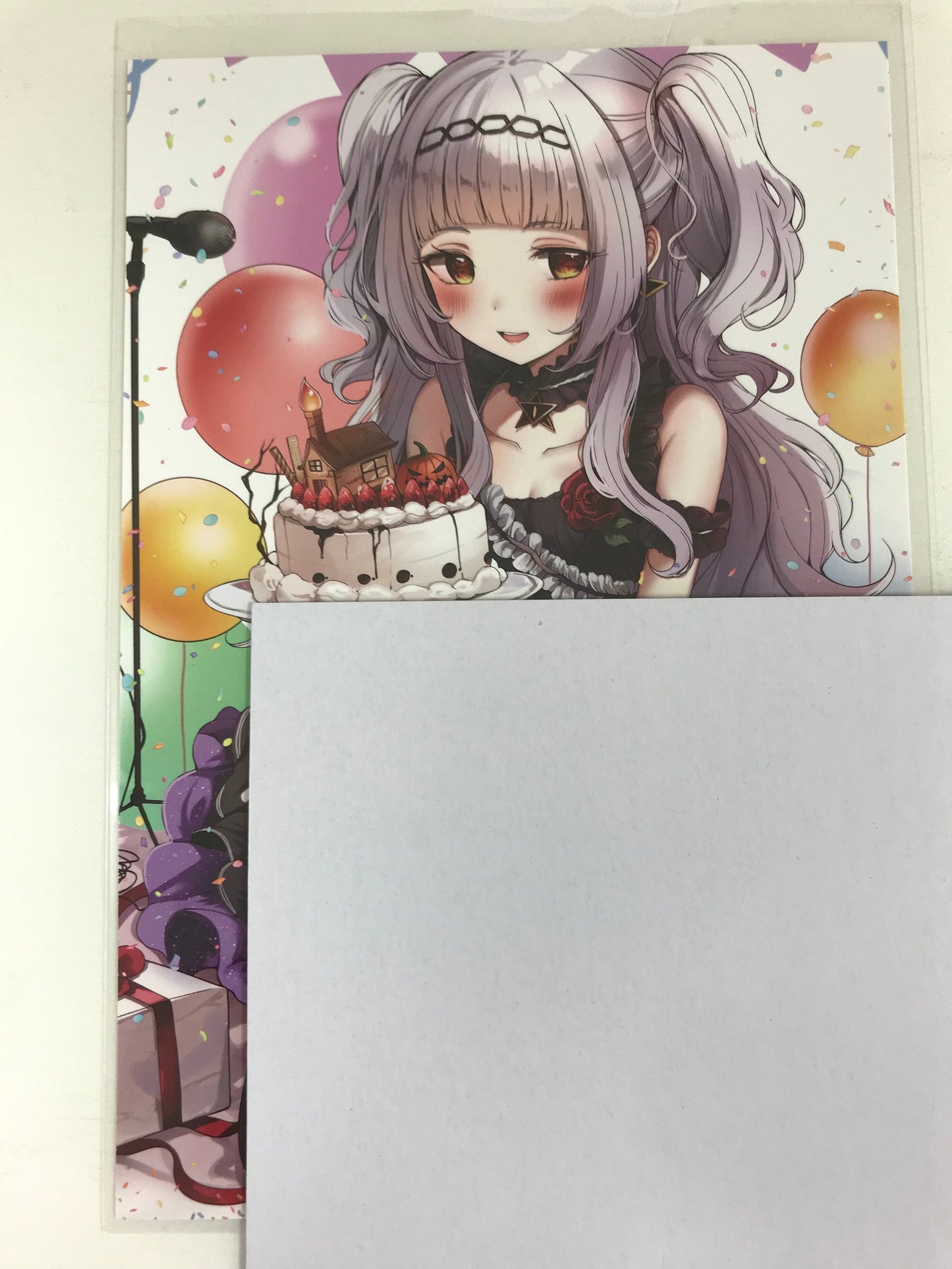 hololive hololive birthday commemorative Handwritten Signatureed postcard Murasaki Shion