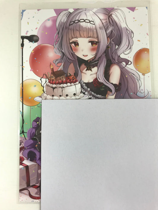 hololive hololive birthday commemorative Handwritten Signatureed postcard Murasaki Shion