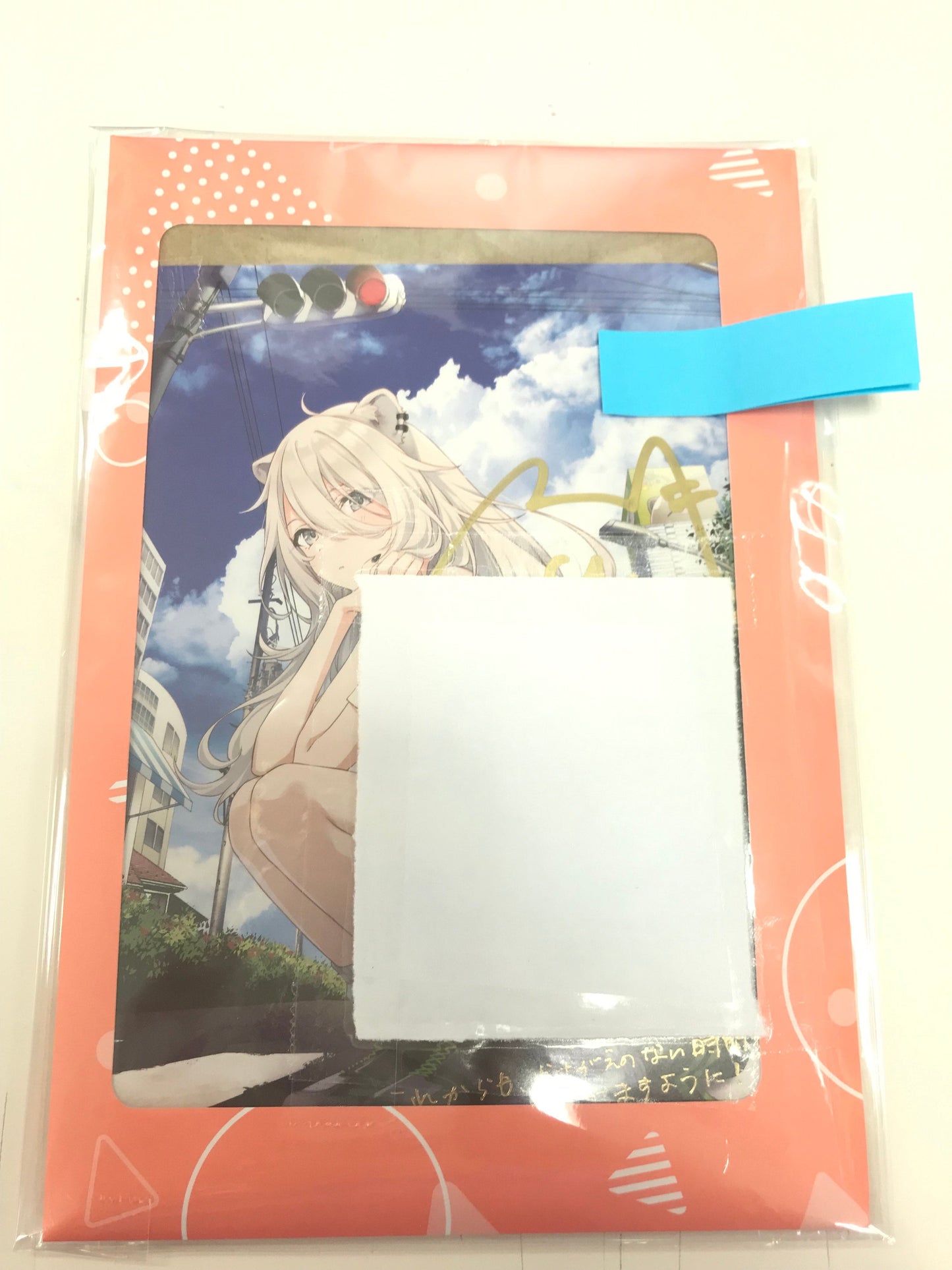 hololive hololive birthday commemoration 2022 Handwritten Signatureed postcard with foil stamped message Shishiro Botan