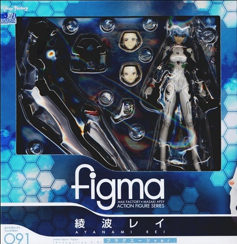 Max Factory figma 091 Rebuild of Evangelion Rei Ayanami Plug Suit Ver. Figure Max Factory