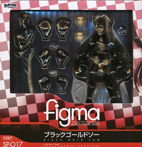 Max Factory figma SP-017 Black Rock Shooter Black Gold Saw Figure Max Factory