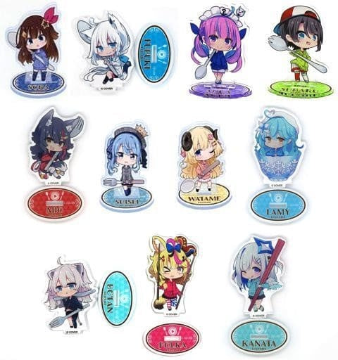 Miscellaneous Goods All 11 Types Set Bacharu YouTube hololive x Family Mart Horomato Early Summer Holo Festival Original Mini Acrylic Stand