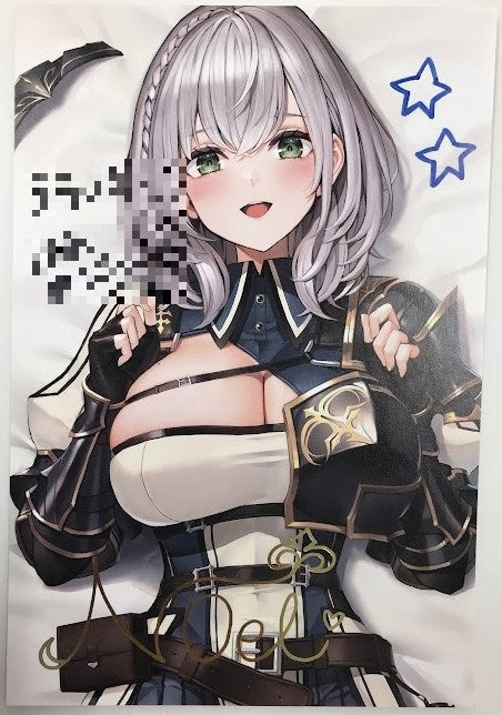 hololive hololive 2nd Anniversary Handwritten Message Foil Stamped Copy Signed Postcard Shirogane Noel